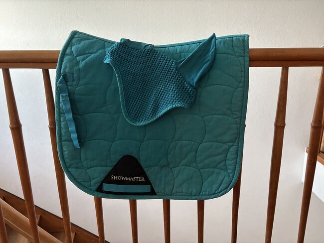 Dressurschabracke türkis mit Fliegenohren, Olivia, Czapraki, Esslingen
