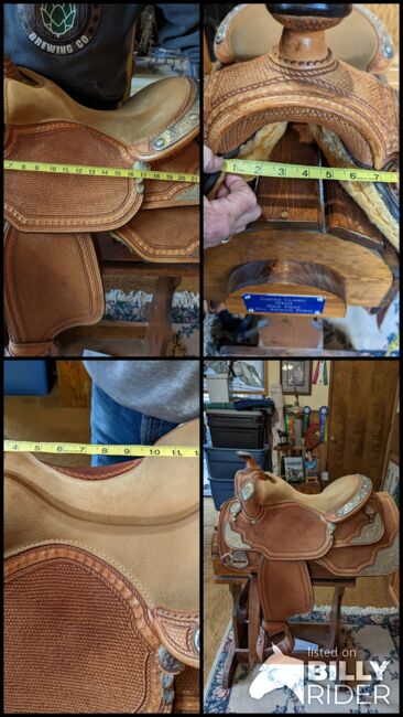 Dale Chavez custom silver show saddle, Dale Chavez custom equitation/horsemanship, Christy Wood, Western Saddle, Three Rivers, Image 6