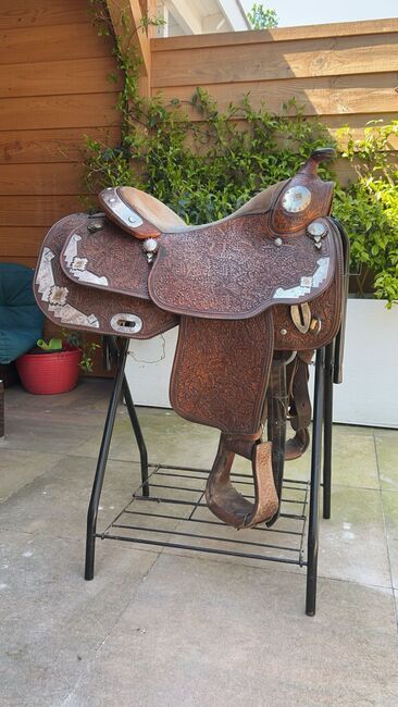 Dale Chavez show saddle, Dale Chavez, Faye, Western Saddle, Kortenhoef