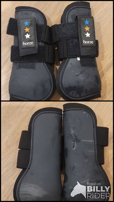 Gamaschen (vorne)  für  Pony in  Navyblau, Susanna Scheuermeyer, Tendon Boots, München, Image 3