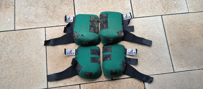 Gamschen grün vorne und hinten Warmblut - gebraucht, Eskadron, An Be, Tendon Boots, Lorch, Image 2