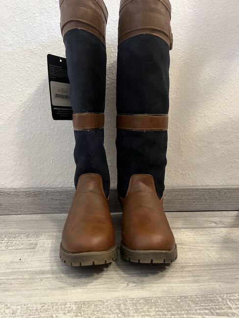 Damen Winterstiefel Reitstiefel Meghan HKM Teddy Futter dunkelblau braun 38, HKM Meghan, Anne, Reitstiefel, Bad Berka, Abbildung 2