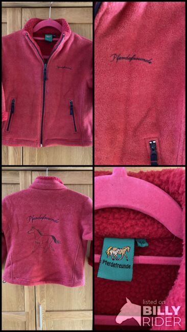 Altrosafarbene Teddyjacke für kleine Pferdemädchen in Gr116, Pferdefreund, Anke, Children's Riding Jackets, Erndtebrück, Image 5