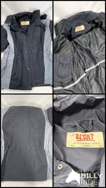 REITJACKE Damen (M/38) winddicht-wasserdicht grau/dunkelgrau, Result, Wolfganc Vögele, Kurtki jeździeckie i kamizelki, Langenargen, Image 5