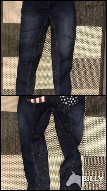 Damen Reithose Silikon Vollbesatz Stars & Stripes, Hkm , Criollo , Bryczesy, Sulzheim , Image 3