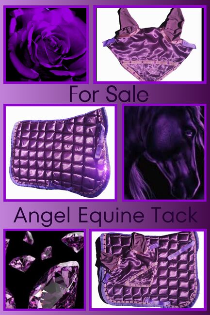 Dark purple set, Angel Equine , Abbey, Dressage Pads, Pretoria 