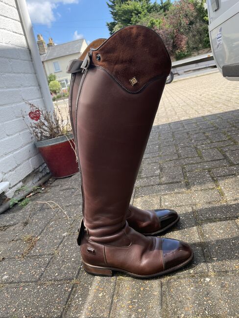 De Niro Dark Tan Riding boots, size 5, De Niro, Mel West, Riding Boots, Newmarket, Image 3