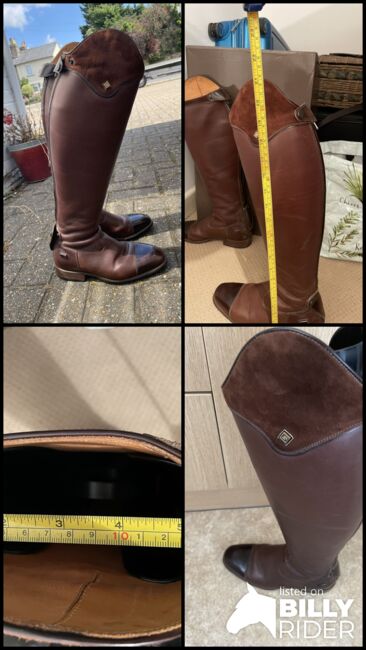 De Niro Dark Tan Riding boots, size 5, De Niro, Mel West, Riding Boots, Newmarket, Image 9