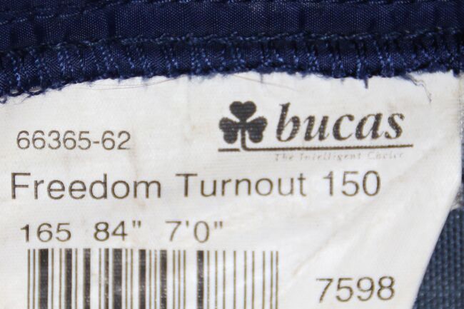 Decke, Bucas, Freedom TO 150, 165 cm RL, Farbe: blau, Bucas Freedom TO 150, Sabine , Horse Blankets, Sheets & Coolers, Königswinter, Image 2