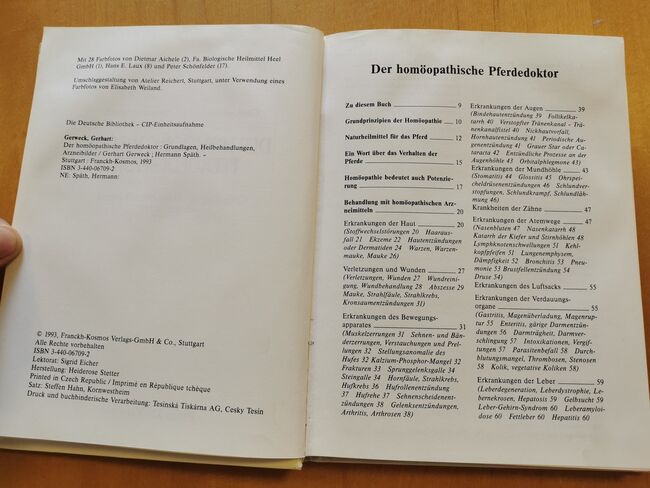 Der homöopathische Pferdedoktor - Grundlagen, Heilbehandlungen, Arzneibilder, kosmos  Gerhart Gerweck, Mandy, Books, Camburg, Image 3