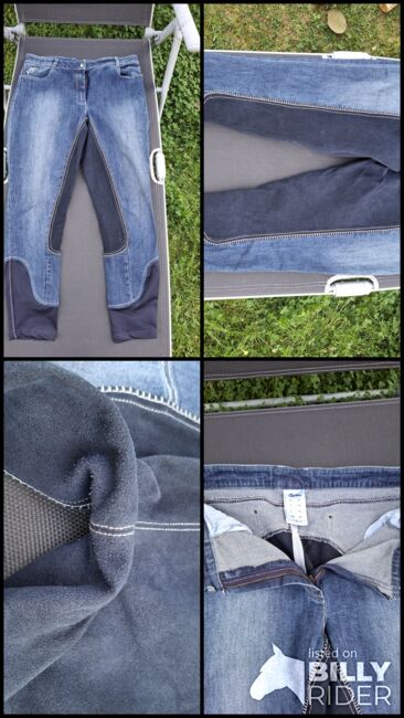 Denim-Reithose Gr. 42, Equilibre Kunstledervollbesatzreithose, C.B., Breeches & Jodhpurs, Wolfsburg, Image 5