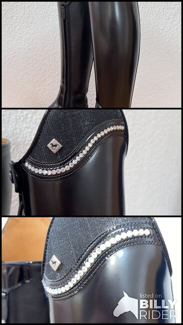 Deniro Bellini Dressurstiefel brushed Lack Glitzer, Deniro Bellini, Laura, Reitstiefel, Krefeld, Abbildung 4