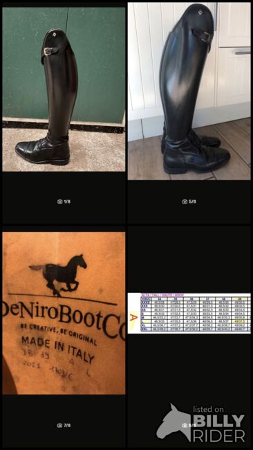 DeNiro Dressurstiefel Kollektion Jessica von Bredow-Werndl Größe 39 AL, DeNiro  GreenLine , Ehmann , Riding Boots, Mannheim, Image 9