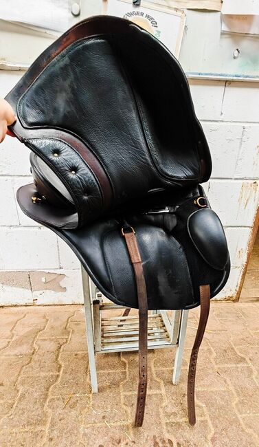 Deuber El Campo S3 Dressursattel  Barocksatte, Deuber   El Campo S3, Dr.Jost Jahn, Dressage Saddle, Nebel, Image 6