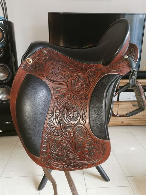 Deuber El Campo Shorty ⚜️ Arte Flower ⚜️S2 /17.5 ⚜️Havanna Braun/Schwarz ⚜️ w. NEU, Deuber El Campo, Selina M. , Baroque Saddle, Rödermark, Image 11