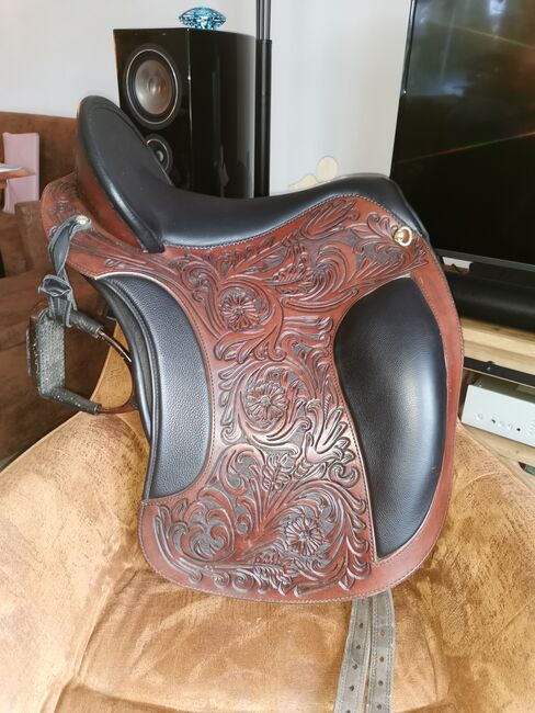 Deuber El Campo Shorty ⚜️ Arte Flower ⚜️S2 /17.5 ⚜️Havanna Braun/Schwarz ⚜️ w. NEU, Deuber El Campo, Selina M. , Baroque Saddle, Rödermark, Image 8
