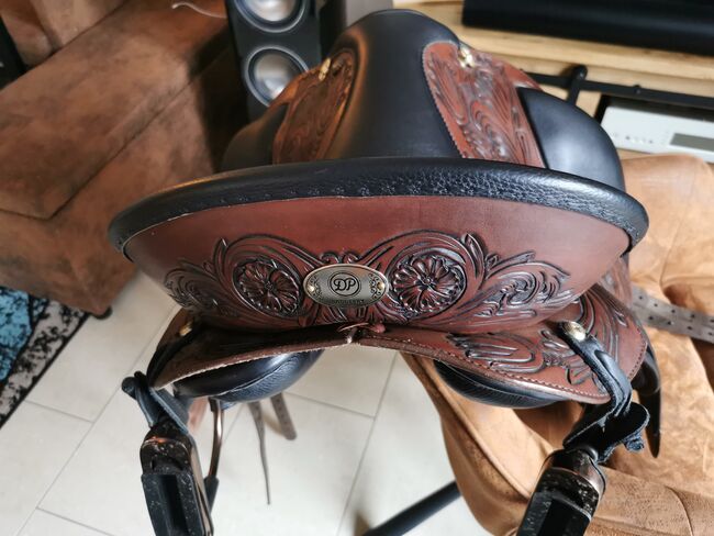 Deuber El Campo Shorty ⚜️ Arte Flower ⚜️S2 /17.5 ⚜️Havanna Braun/Schwarz ⚜️ w. NEU, Deuber El Campo, Selina M. , Baroque Saddle, Rödermark, Image 5