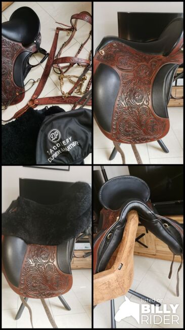 Deuber El Campo Shorty ⚜️ Arte Flower ⚜️S2 /17.5 ⚜️Havanna Braun/Schwarz ⚜️ w. NEU, Deuber El Campo, Selina M. , Siodło barokowe, Rödermark, Image 13