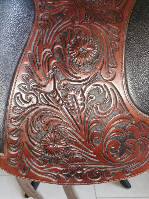 Deuber El Campo Shorty ⚜️ Arte Flower ⚜️S2 /17.5 ⚜️Havanna Braun/Schwarz ⚜️ w. NEU, Deuber El Campo, Selina M. , Baroque Saddle, Rödermark, Image 10