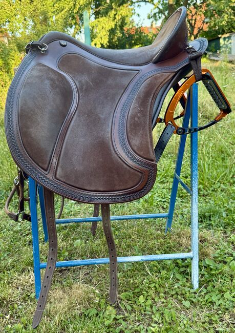 DEUBER Sattel El Campo SKL S3 Havanna mit Ausstattung, Deuber El Campo SKL S3 Havanna, Harald Schirmer, Baroque Saddle, Hagelstadt, Image 5