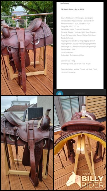 DEUBER &PARTNER Ranch Rider Westernsattel '16, Deuber & Partner  RANCH RIDER, Korina , Western Saddle, Hattersheim, Image 10