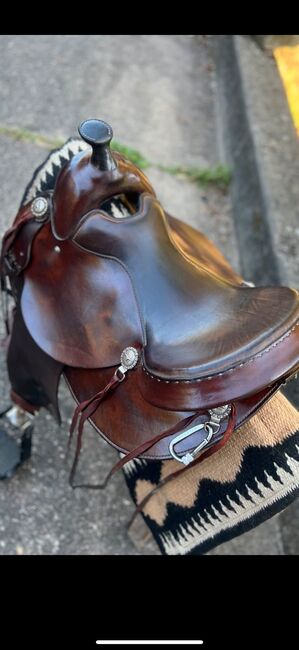 Deuber Trailrider 1031 sehr kurz 02 Quarterhorse, Deuber Trailrider, Danni, Westernsattel, Bieberehren, Abbildung 4