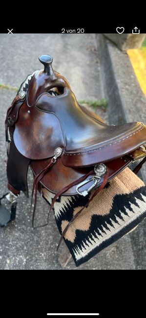 Deuber Trailrider 1031 sehr kurz 02 Quarterhorse, Deuber Trailrider, Danni, Western Saddle, Bieberehren, Image 2