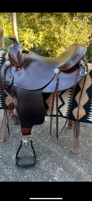 Deuber Trailrider 1031 sehr kurz 02 Quarterhorse, Deuber Trailrider, Danni, Western Saddle, Bieberehren, Image 3