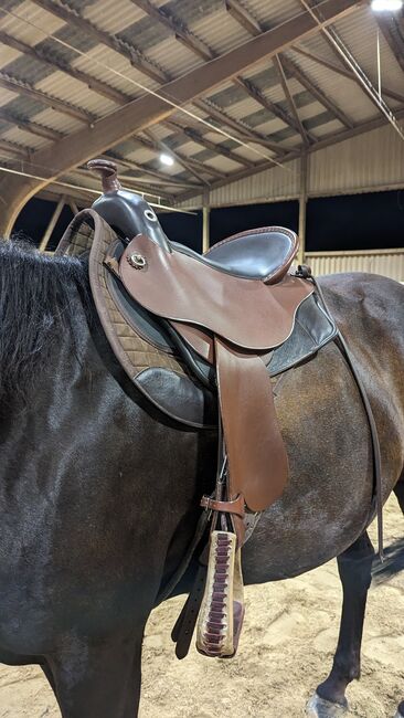 Deuber Ultraflex Quantum Westernsattel / Wanderreitsattel, verstellbar, wie NEU!, Deuber & Partner Quantum Western, Cordula , Western Saddle, Dreieich