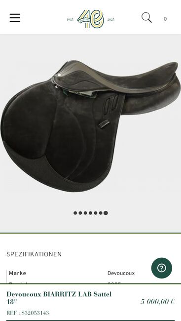 Devoucoux Springsattel wie neu, Devoucoux  Biarritz Lab, Ute Leuchtenberg, Jumping Saddle, Hassloch