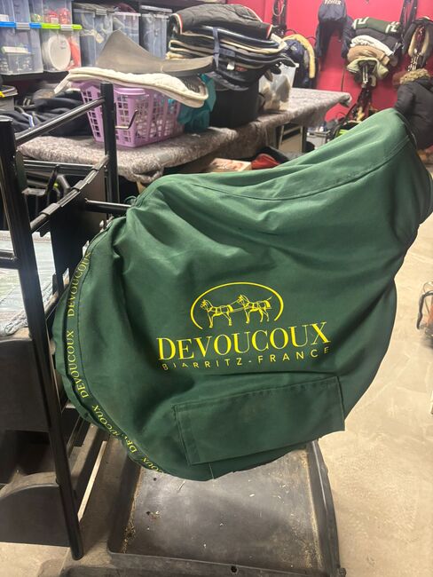 Devoucoux Springsattel inkl. Leder Sattelgurt, Devoucoux Biarritz Lab, Sabine Wolf, Jumping Saddle, Gilching