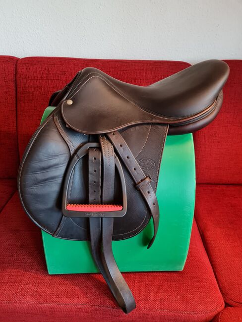 Devouxcoux Springsattel 16 braun HAURRA, Devouxcoux HAURRA Springsattel, Chris H., Jumping Saddle, Hamburg Eißendorf, Image 10