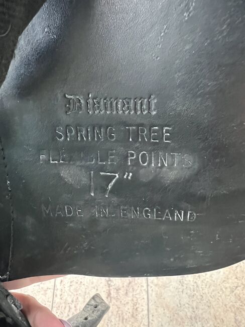 Diamant Windsor Spring Tree Sattel 17, Windsor  Diamant , Sandra , Dressage Saddle, Worms, Image 4