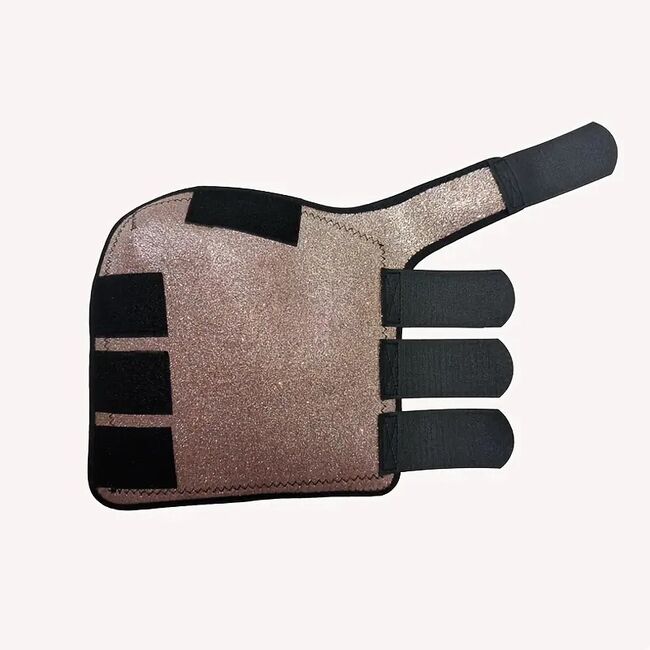 Brillante goldene diamantene Gamaschen, Gr. L, atmungsaktiv, Chew, Andrea Schürmann, Tendon Boots, Lichtenau, Image 2