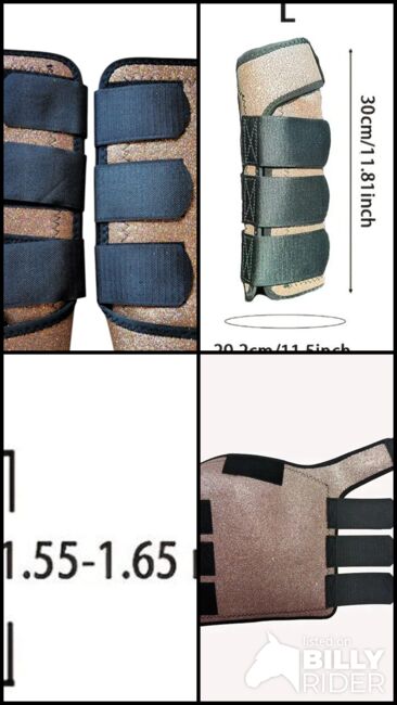 Brillante goldene diamantene Gamaschen, Gr. L, atmungsaktiv, Chew, Andrea Schürmann, Tendon Boots, Lichtenau, Image 8