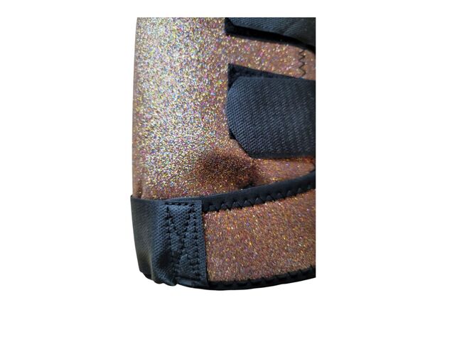 Brillante goldene diamantene Gamaschen, Gr. L, atmungsaktiv, Chew, Andrea Schürmann, Tendon Boots, Lichtenau, Image 7