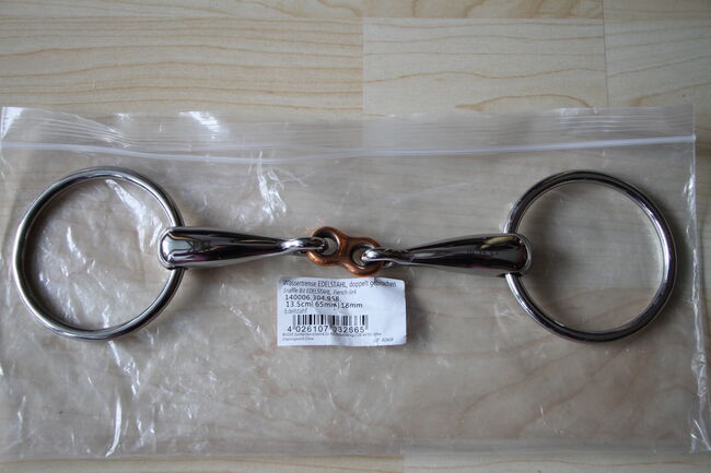 Doppelt gebrochene Wassertrense 13,5cm, Uta, Horse Bits, Kempten