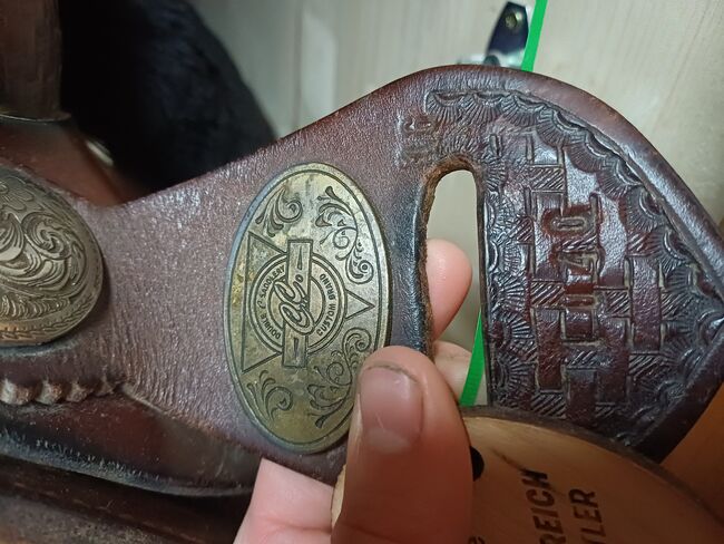 Double C Saddlery Custom Brand 1040 16 Zoll, Double C Saddlery Custom Brand, Lisa, Western Saddle, Lerchfeld, Image 4