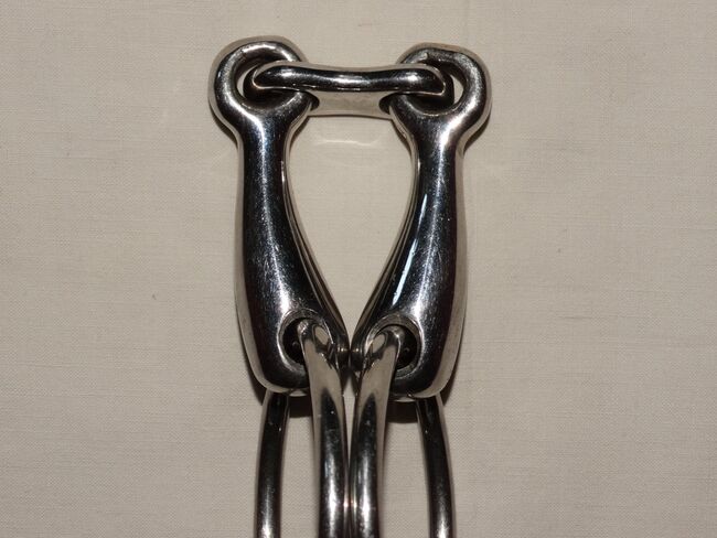 Doppeltgebrochenes Wassergebiss 14 cm massiv Gebiss für Trense 2 cm dick Platte doppelt gebrochen, Anne, Horse Bits, Wahrenholz, Image 3