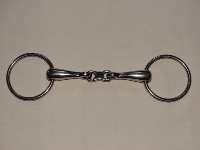 Doppeltgebrochenes Wassergebiss 14 cm massiv Gebiss für Trense 2 cm dick Platte doppelt gebrochen, Anne, Horse Bits, Wahrenholz, Image 2