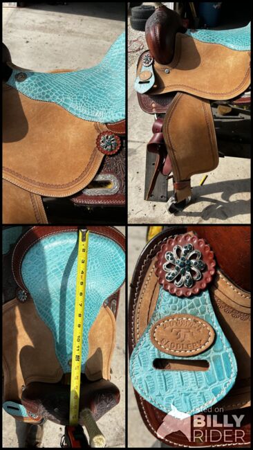 Double T barrel saddle- like new, Double T, Heather Peters, Western Saddle, Rolfe, Image 6