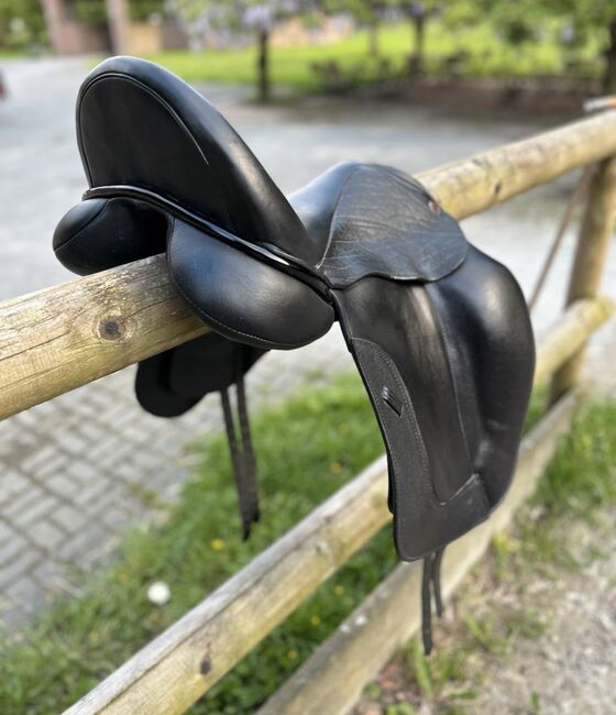 Dresch Dressursattel Lack Klettpauschen 17,5” weite Kammer *** NEUWERTIG ***, Dresch XT Flat Verdades, Sell_It_All, Dressage Saddle, Ahrweiler, Image 4