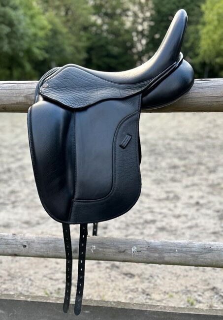 Dresch Dressursattel Lack Klettpauschen 17,5” weite Kammer, Dresch XT Flat Verdades, Sell_It_All, Dressage Saddle, Ahrweiler, Image 6