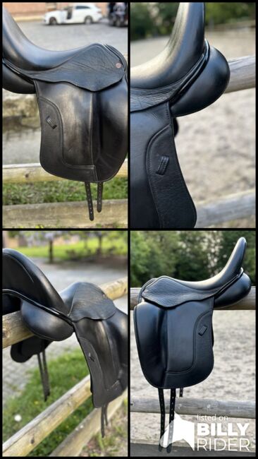 Dresch Dressursattel Lack Klettpauschen 17,5” weite Kammer, Dresch XT Flat Verdades, Sell_It_All, Dressage Saddle, Ahrweiler, Image 5