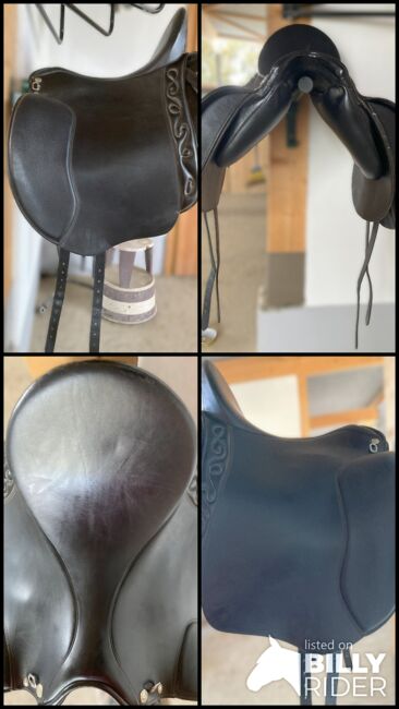 Dressage Andaluz - Premium Line Dressur - Glattleder 17,5" schwarz, Iberosattel Dressage Andaluz - Premium Line Dressur, Anja Lenz, Dressursattel, Straden, Abbildung 7