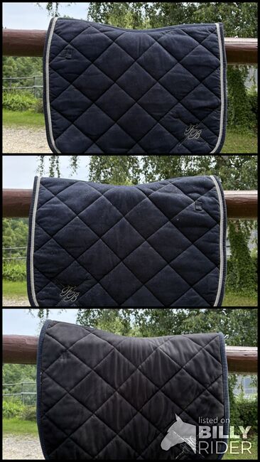 Dressur (DR) dunkelblau Glitzer Schabracke von Felix Bühler, Felix Bühler, Lara , Dressage Pads, Zolling, Image 4