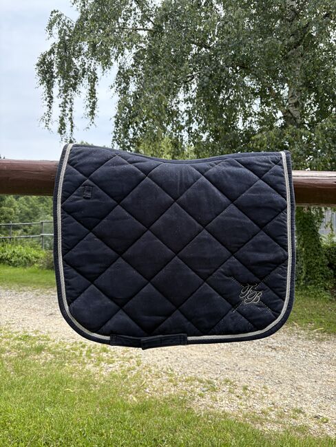 Dressur (DR) dunkelblau Glitzer Schabracke von Felix Bühler, Felix Bühler, Lara , Dressage Pads, Zolling