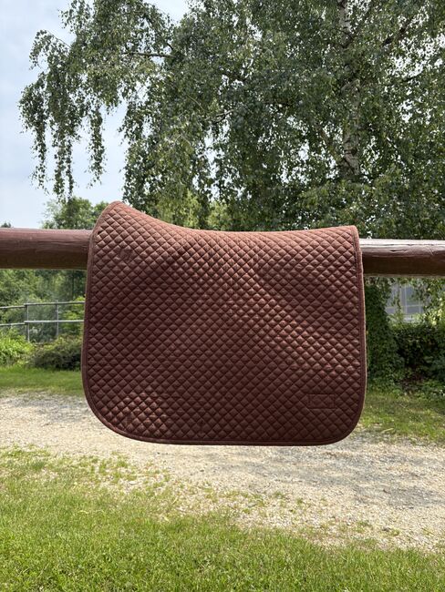 Dressur (DR) Schabracke braun mit Spanischerflagge, Eskadron, Lara , Dressage Pads, Zolling, Image 2
