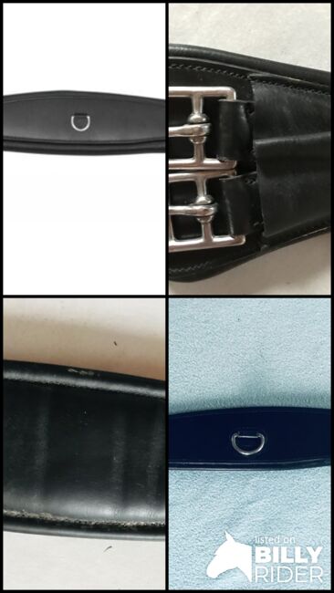 Dressur Leder Mondgurt, Busse  Curved -DR 65 cm schwarz Leder , Conny, Girths & Cinches, Esslingen, Image 5