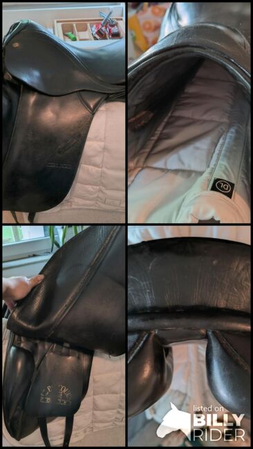 Dressursattel 17 Zoll Große Pausche Gut erhalten Sattel Stübben Trense Pony, Stübben  CTD, Saskia, Dressage Saddle, Geesthacht, Image 18